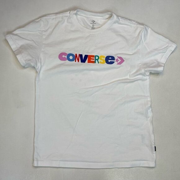 Converse Fruit Medley Graphic T-shirt Women Medium White Short Sleeve - Picture 3 of 7